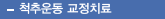척추운동 교정치료